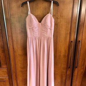 Miss Hayley Paige Ruffle Detail A-line Chiffon